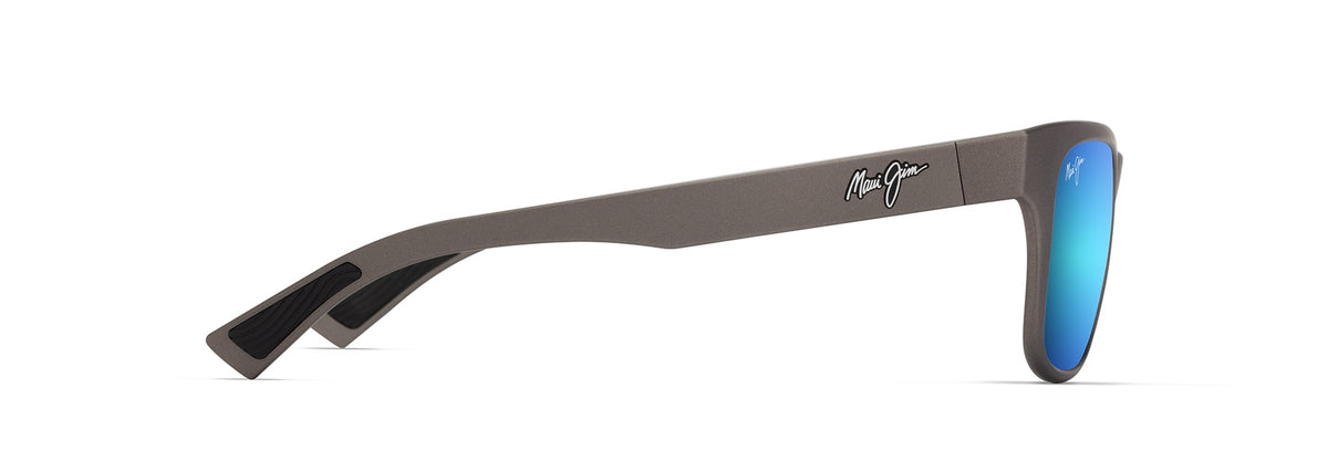 Maui Jim Kapeau sunglasses in Matte Metallic Grey, side view