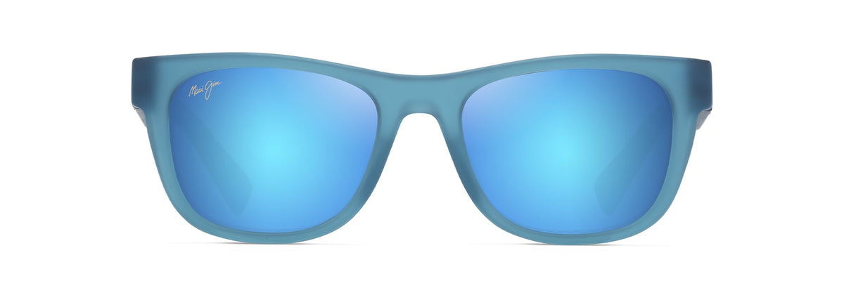 Maui Jim Kaulike sunglasses in Matte Transparent Blue, front view