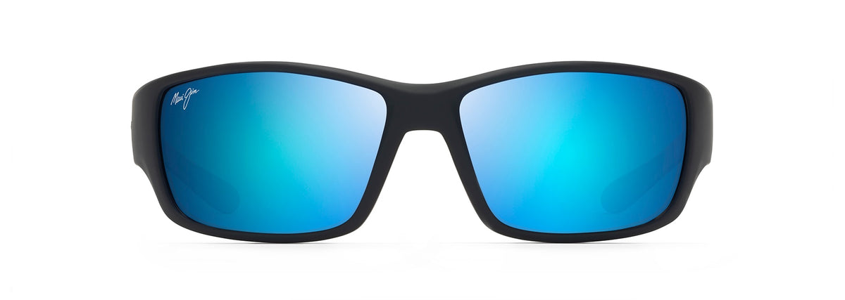 Maui Jim Local Kine sunglasses in Grey Soft Black/Sea Blue, front view