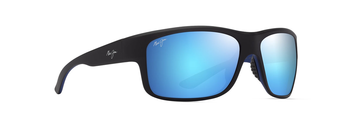 Maui Jim Southern Cross sunglasses in Matte Black, angled view
