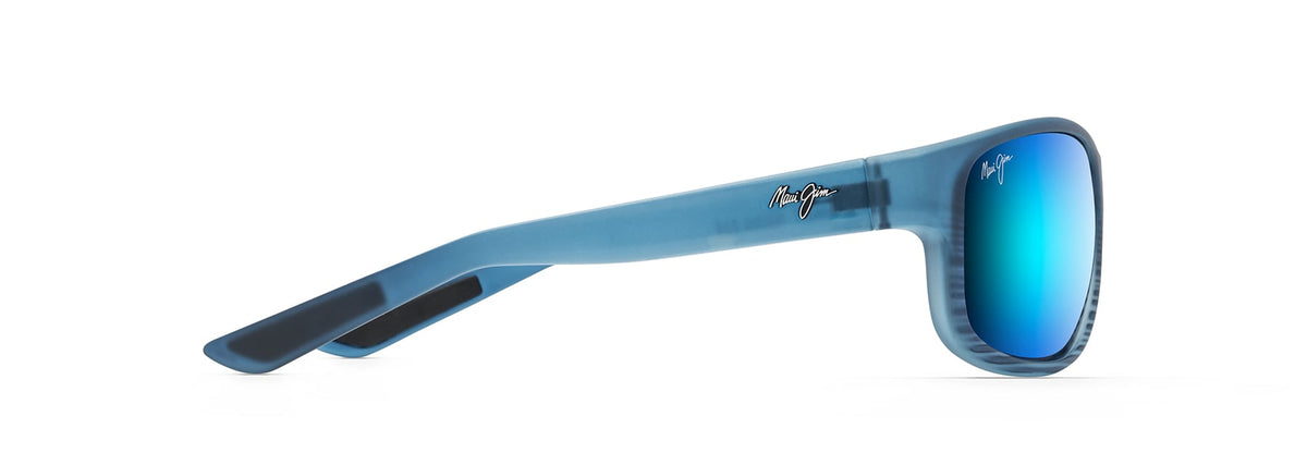 Maui Jim Kaiwi Channel sunglasses in Blue Black Stripe, side view