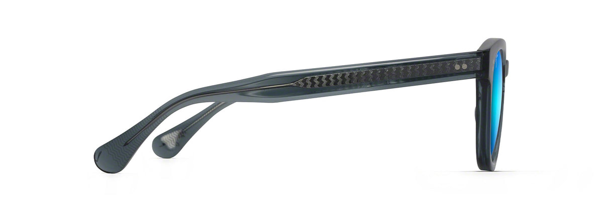 Maui Jim Cheetah 5 sunglasses in Transparent Dove Grey, side view