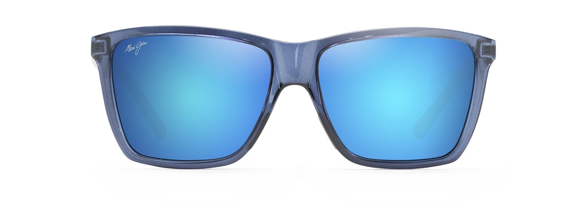 Maui Jim Cruzem sunglasses in Dark Translucent Blue, front view