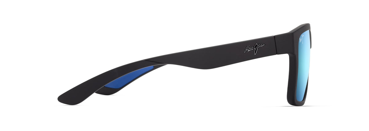 Maui Jim The Flats sunglasses in Matte Black, side view