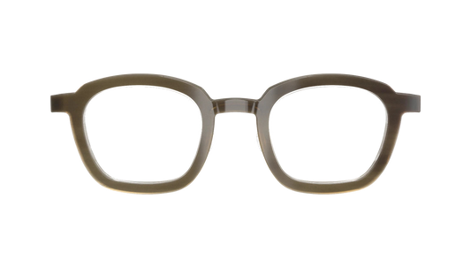 LINDBERG Buffalo Titanium 1858 — Horn H16 — hand-cut horn titanium eyeglasses — FRONT — official product render