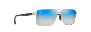 Maui Jim Piha Sunglasses in SILVER - Angled View