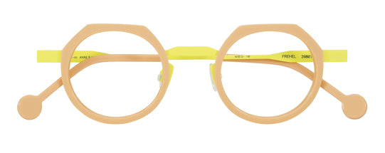 Anne Et Valentin FREHEL Eyeglasses Caramel with Citrine Bridge (26B07) Front