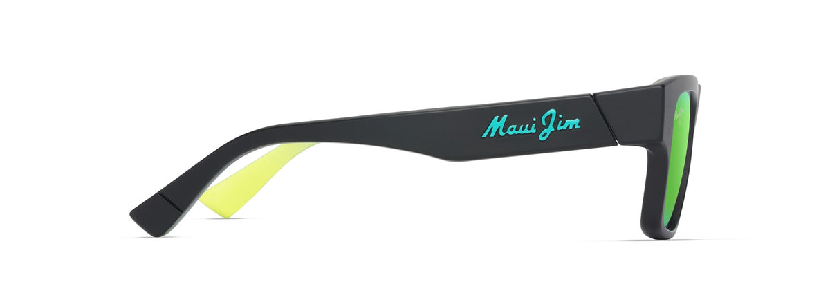 Maui Jim Kōkua sunglasses in Matte Black with Gradient, side view
