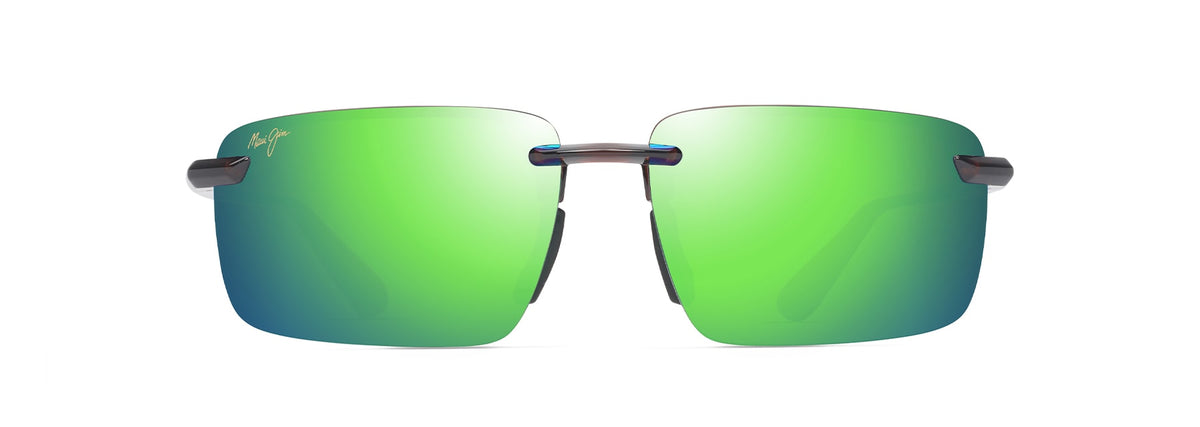 Maui Jim Laulima AF sunglasses in Shiny Trans Brown, front view