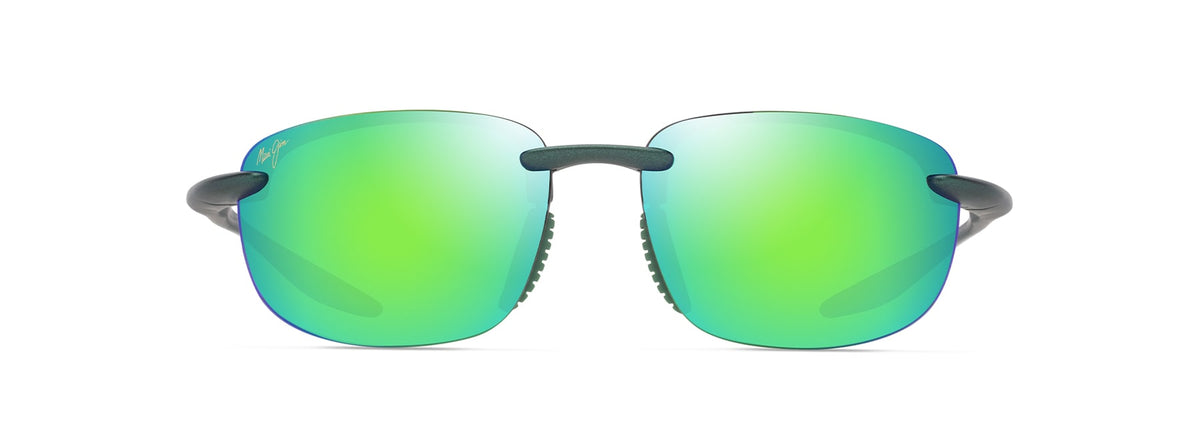 Maui Jim Hookipa Ultra sunglasses in Matte Metallic Green, front view