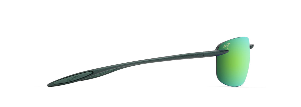 Maui Jim Hookipa Ultra sunglasses in Matte Metallic Green, side view