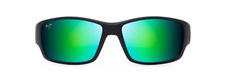 Maui Jim Local Kine sunglasses in Soft Black/Dark Trans. Green/Light Trans. Grey, front view