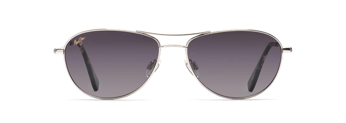 Maui Jim Baby Beach sunglasses in Silver - Neutral Grey, front view