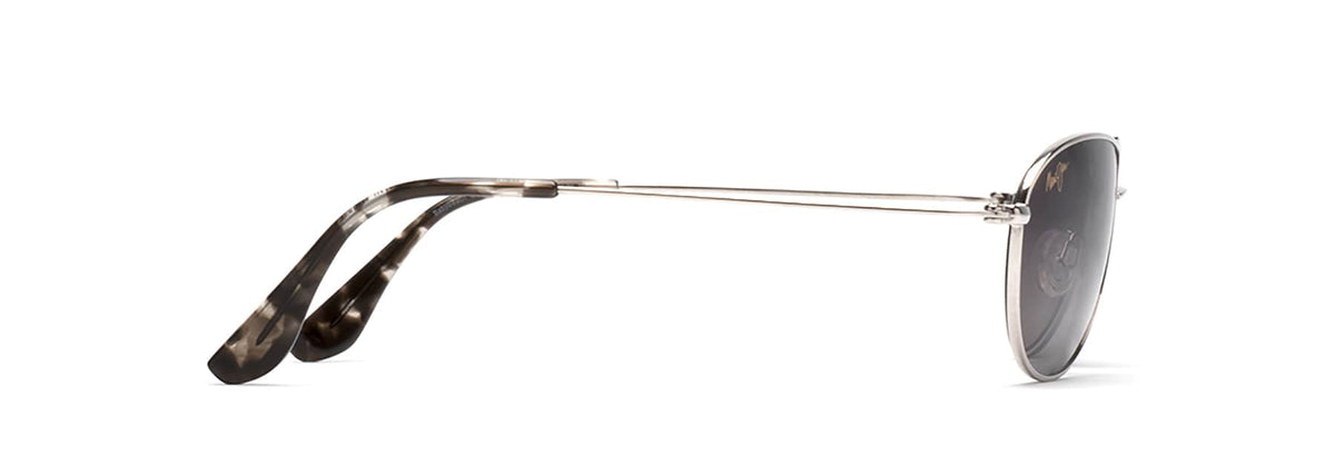 Maui Jim Baby Beach sunglasses in Silver - Neutral Grey, side view