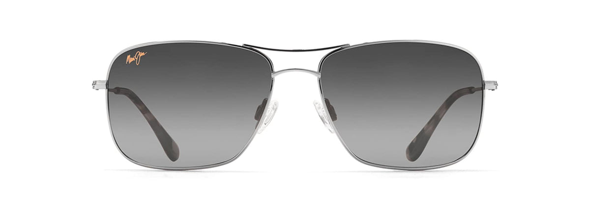 Maui Jim Wiki Wiki sunglasses in Silver - Neutral Grey, front view