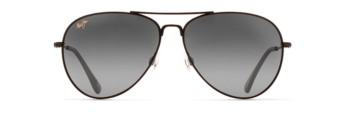 Maui Jim Mavericks sunglasses in Gloss Black, front view