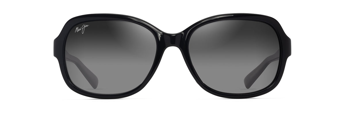 Maui Jim Hiluhilu sunglasses in Shiny Black, front view