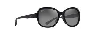 Maui Jim Hiluhilu sunglasses in Shiny Black, angled view