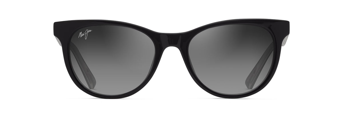 Maui Jim Lonomea sunglasses in Shiny Black, front view