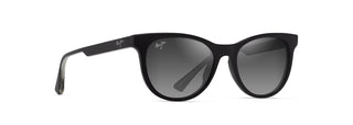 Maui Jim Lonomea sunglasses in Shiny Black, angled view