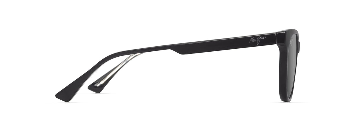 Maui Jim Lonomea sunglasses in Shiny Black, side view