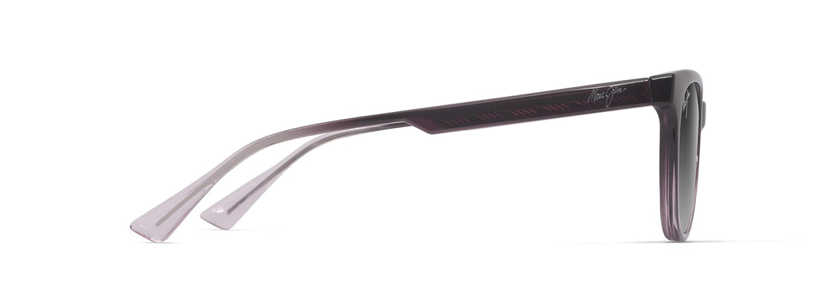 Maui Jim Lonomea sunglasses in Shiny Trans Dark Violet to Lilac, side view