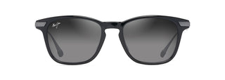 Maui Jim Mana'olana Shiny Black with Gunmetal sunglasses - view | Gazal Eyecare, Roswell GA