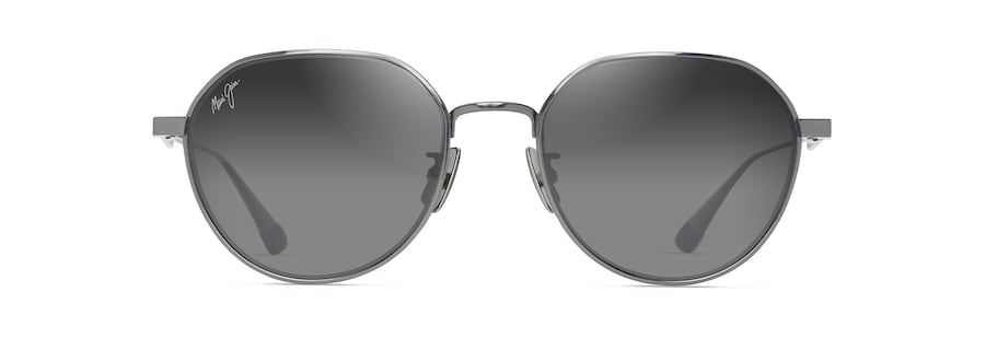 Maui Jim Kaulana AF Sunglasses in SILVER - Front View