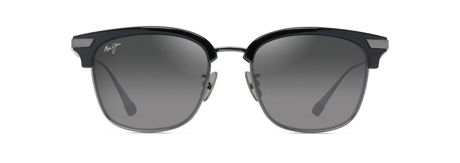 Maui Jim Kalaunu AF Sunglasses in BLACK - Front View