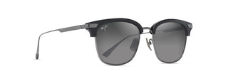 Maui Jim Kalaunu AF Sunglasses in BLACK - Angled View