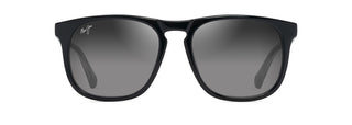 Maui Jim Kupa'a sunglasses in Shiny Black with Trans Light Grey, front view