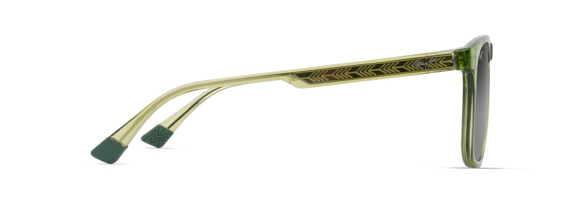 Maui Jim Kupa'a sunglasses in Shiny Grass Green, side view