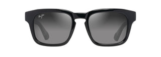 Maui Jim Maluhia sunglasses in Shiny Black with Trans Light Grey, front view