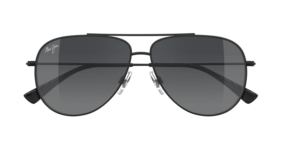 Maui Jim Hauoli sunglasses in Matte Black, front view