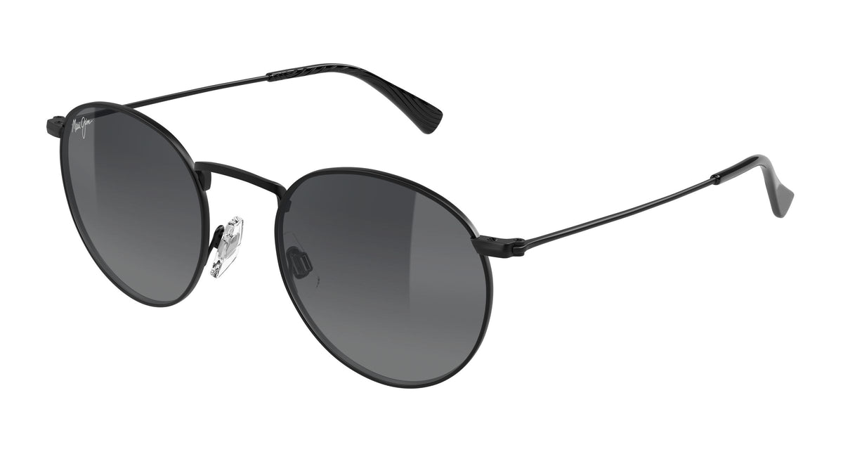Maui Jim Pūkaua sunglasses in Matte Black Varnish, angled view