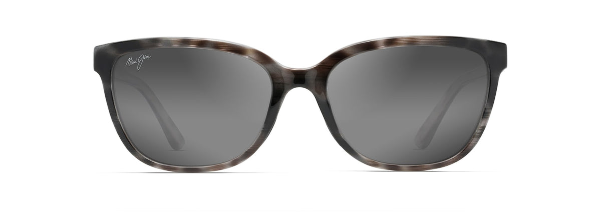 Maui Jim Honi sunglasses in Shiny Grey Tortoise Stripe, front view