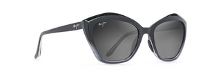 Maui Jim Lotus Sunglasses in BLACK - Angled View