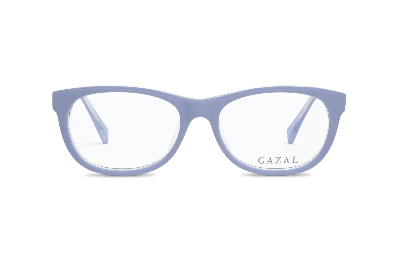 Gazal 21st Eyeglasses - Lilac Periwinkle Cat-Eye Wayfarer Front View - Legacy Collection - Gazal Eyecare