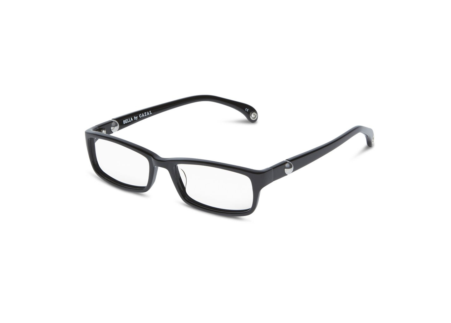 Gazal Bella Eyeglasses - Black Three Quarter View - Legacy Collection - Gazal Eyecare