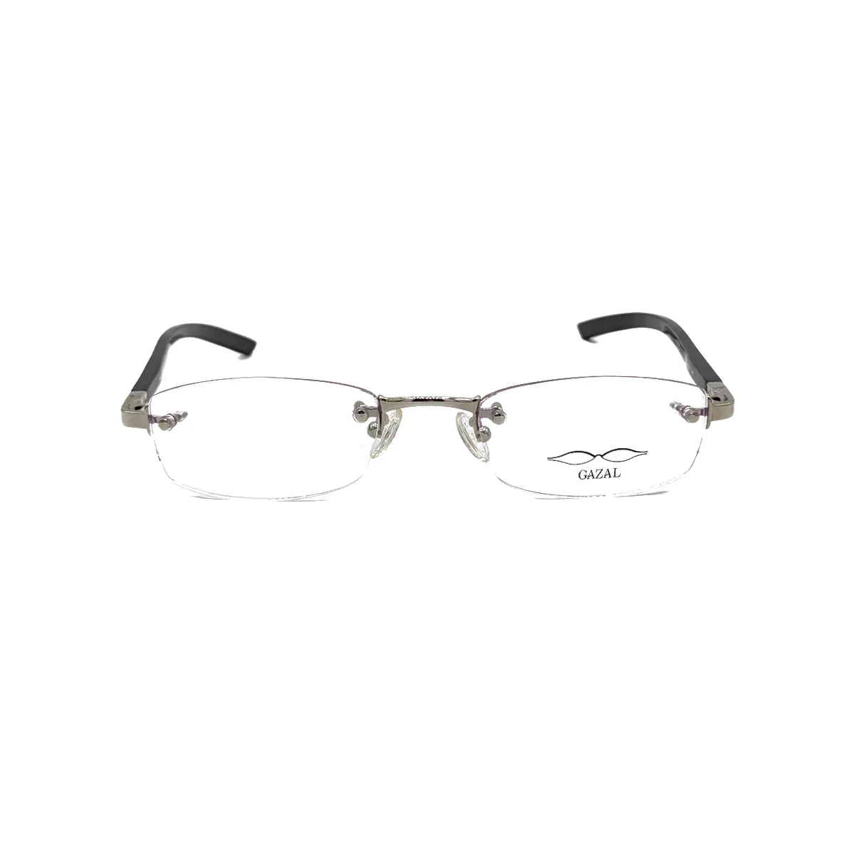Gazal Eyewear Sticks and Stones GT 7004 Rimless White Gold Black White Horn Front