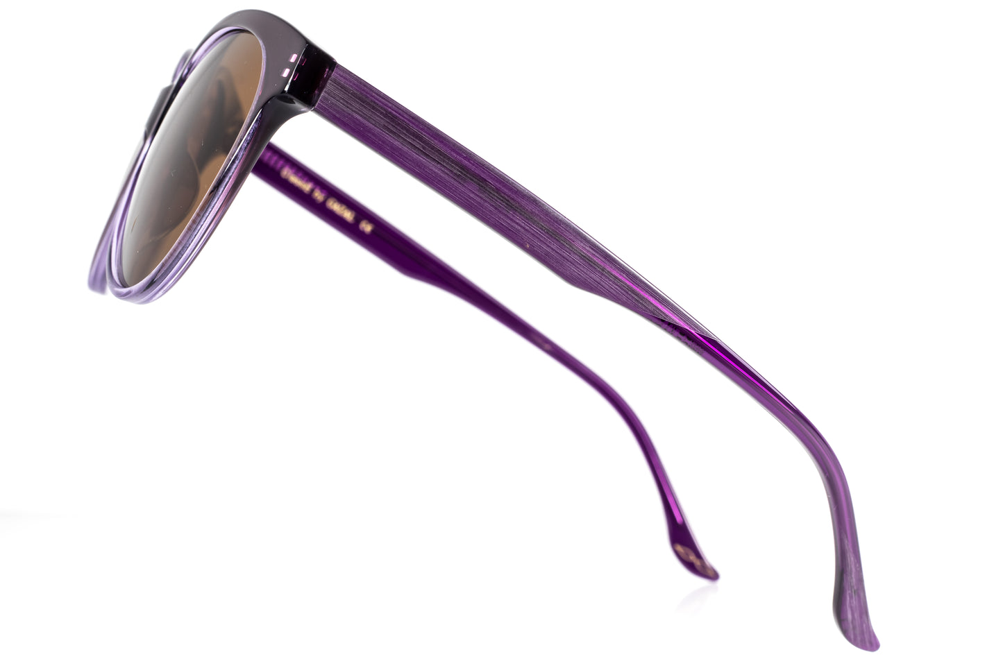 Gazal SyeahMeez Eyeglasses - Purple Violet Cat-Eye Side Profile Studio - Legacy Collection - Gazal Eyecare