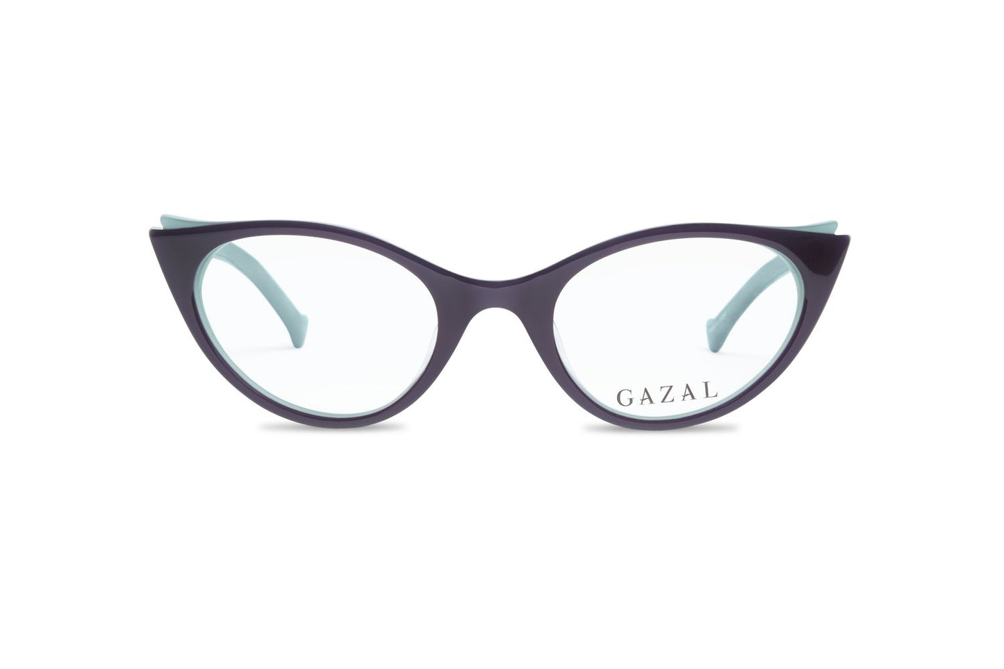 Gazal SyeahMeez Eyeglasses - Teal Navy Cat-Eye Front View - Legacy Collection - Gazal Eyecare