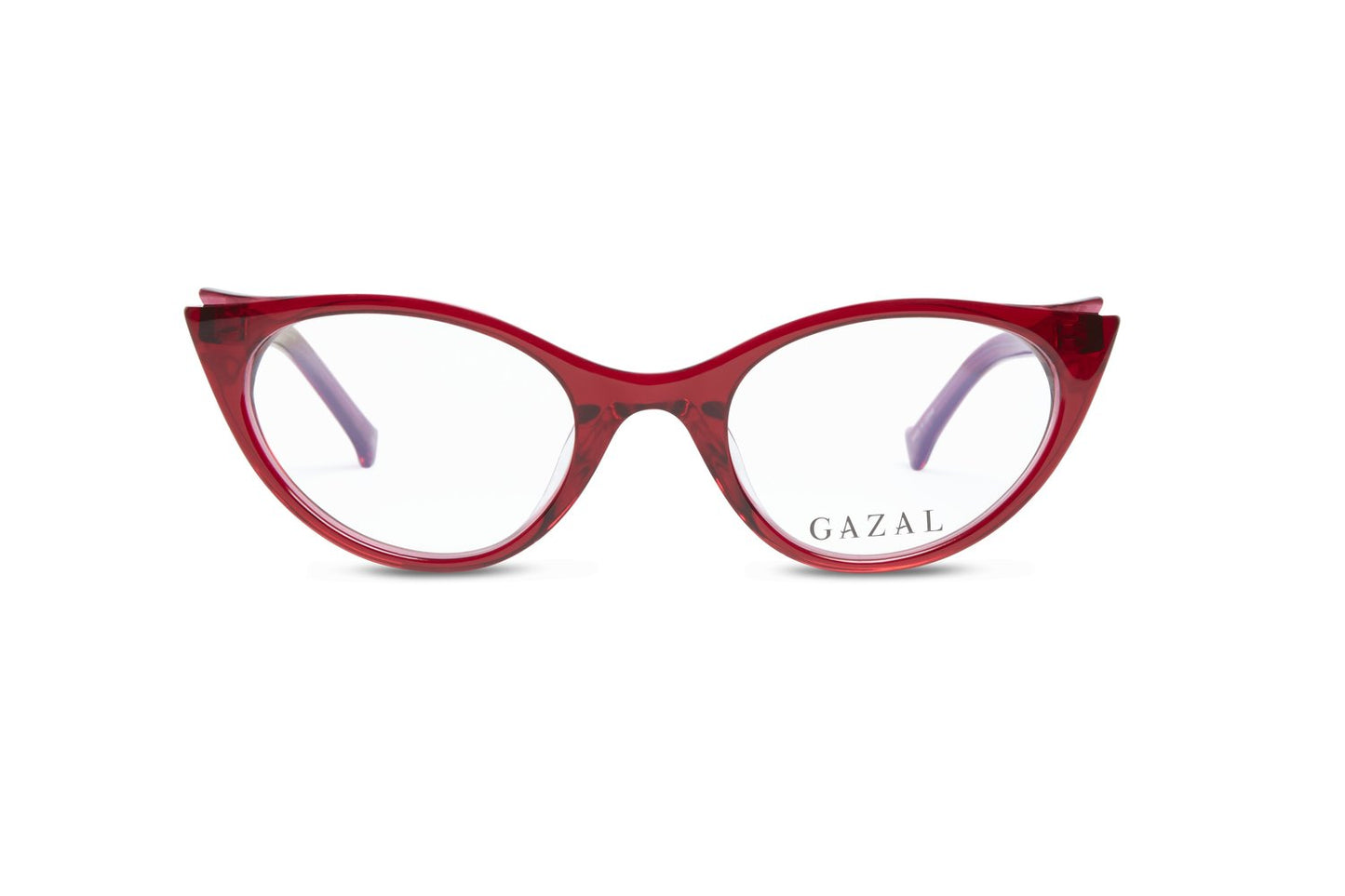 Gazal SyeahMeez Eyeglasses - Red Cherry Cat-Eye Styled Front View - Legacy Collection - Gazal Eyecare
