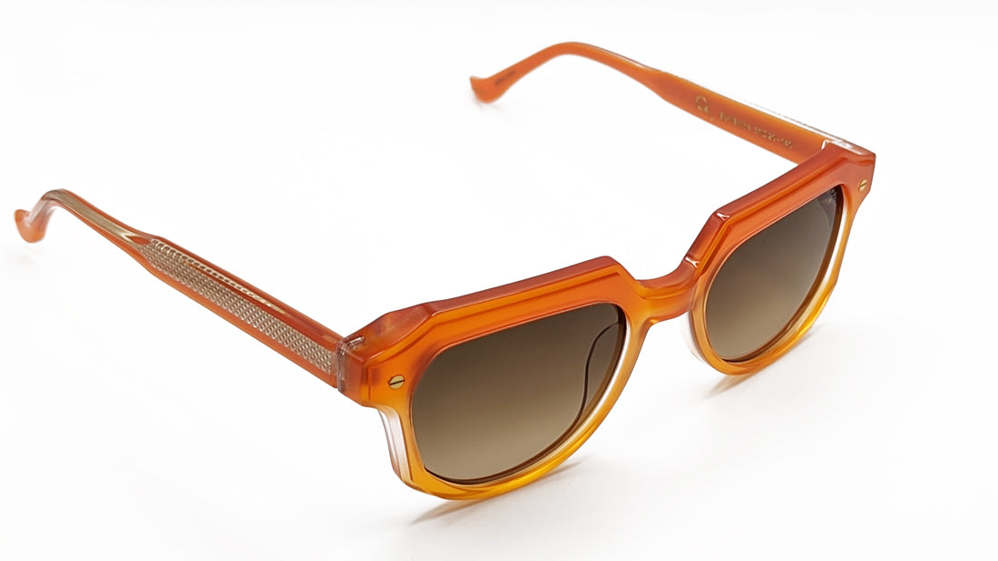 Sunglasses Orange Sunset Titanium Core and Light Weight by Gazal