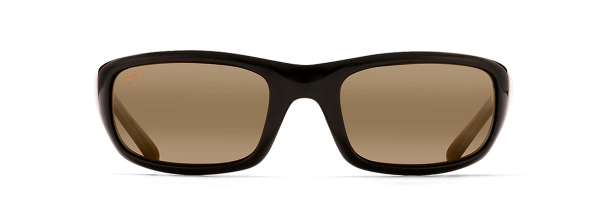 Maui Jim Stingray sunglasses in Gloss Black - HCL Bronze, front view