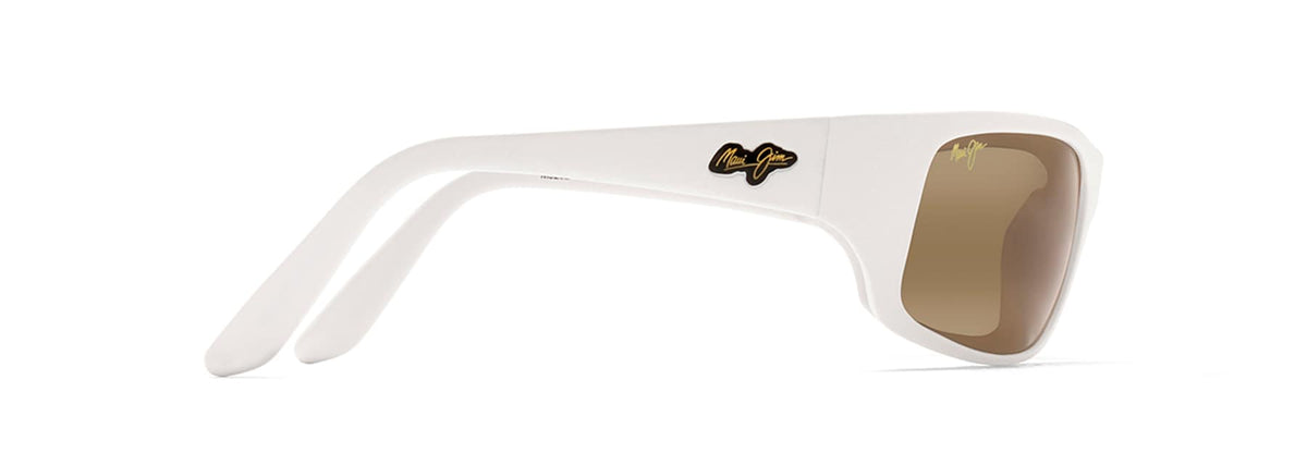 Maui Jim Peahi sunglasses in Matte White, side view