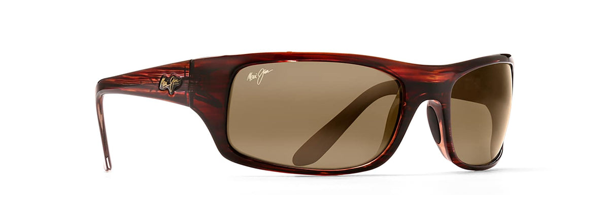 Maui Jim Peahi sunglasses in Tortoise, angled view