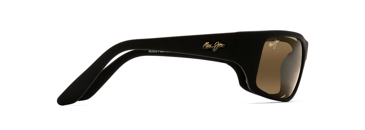 Maui Jim Peahi sunglasses in Matte Black - HCL Bronze, side view