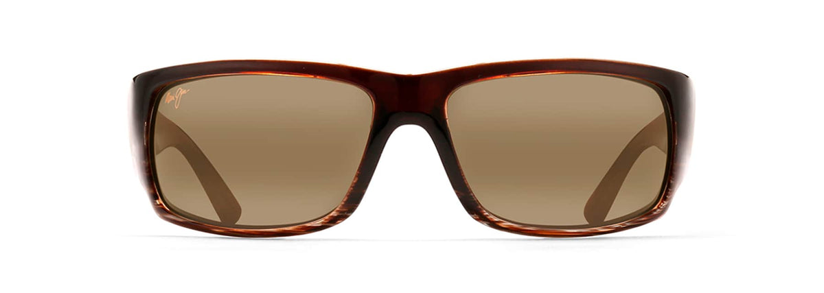 Maui Jim World Cup sunglasses in Chocolate Stripe Fade, front view