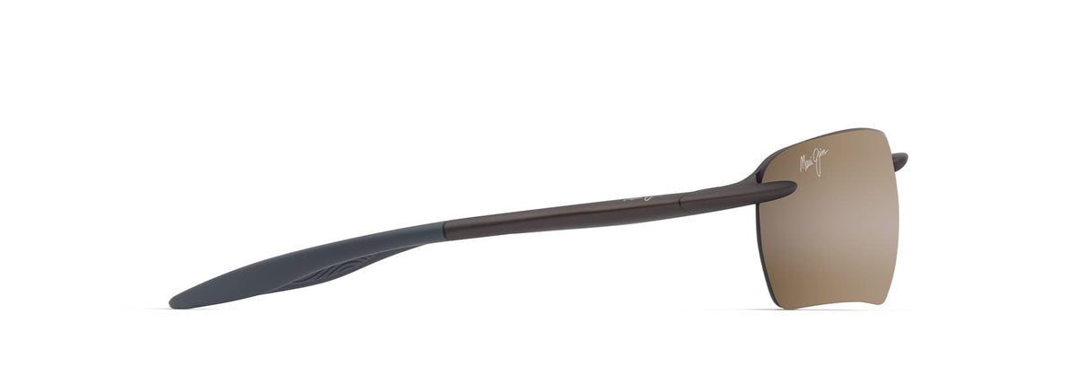 Maui Jim Hookipa Ultra G sunglasses in Matte Metal Brown, side view